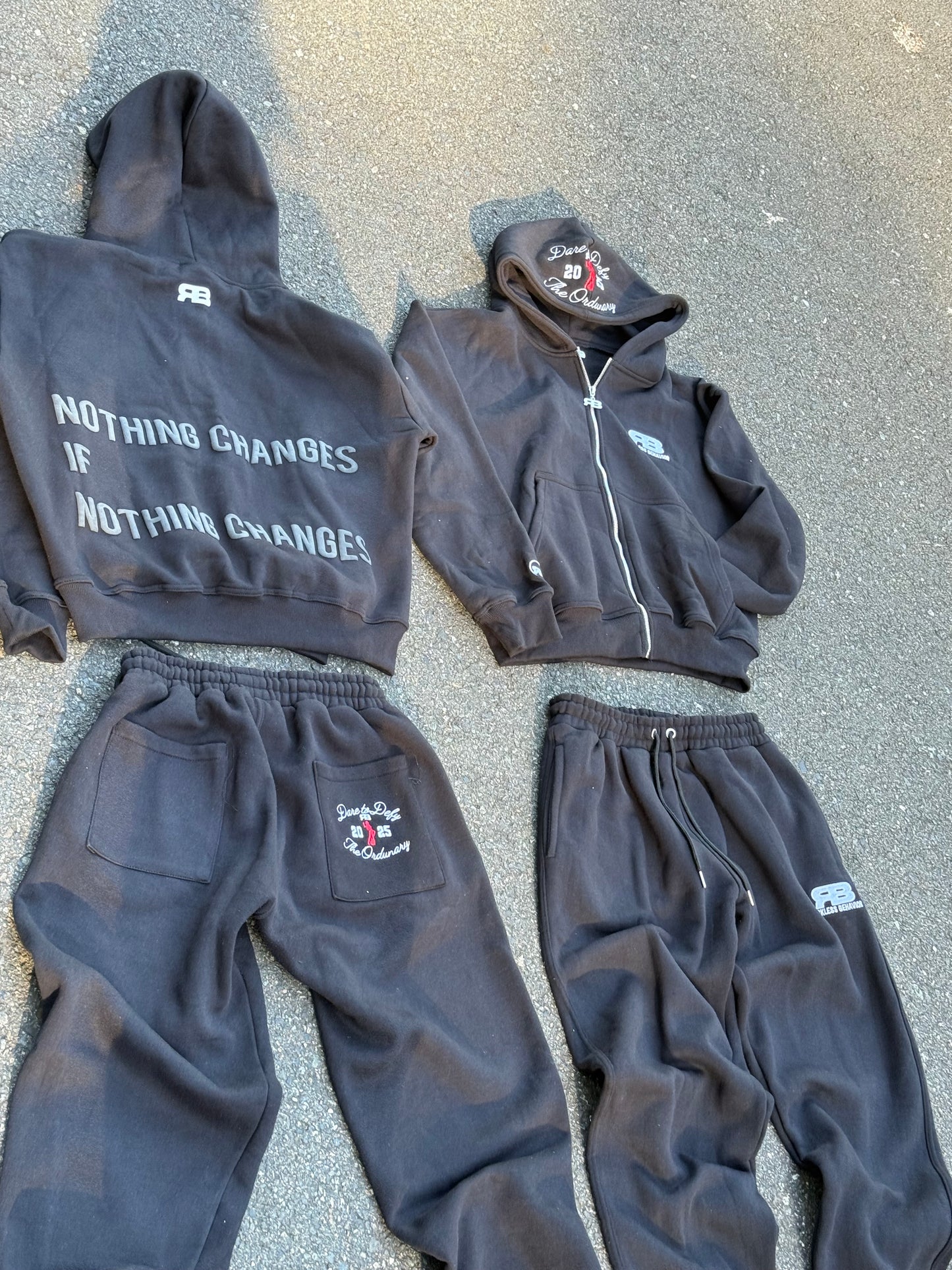 Blackberry Heat Straight-Leg Sweatpants