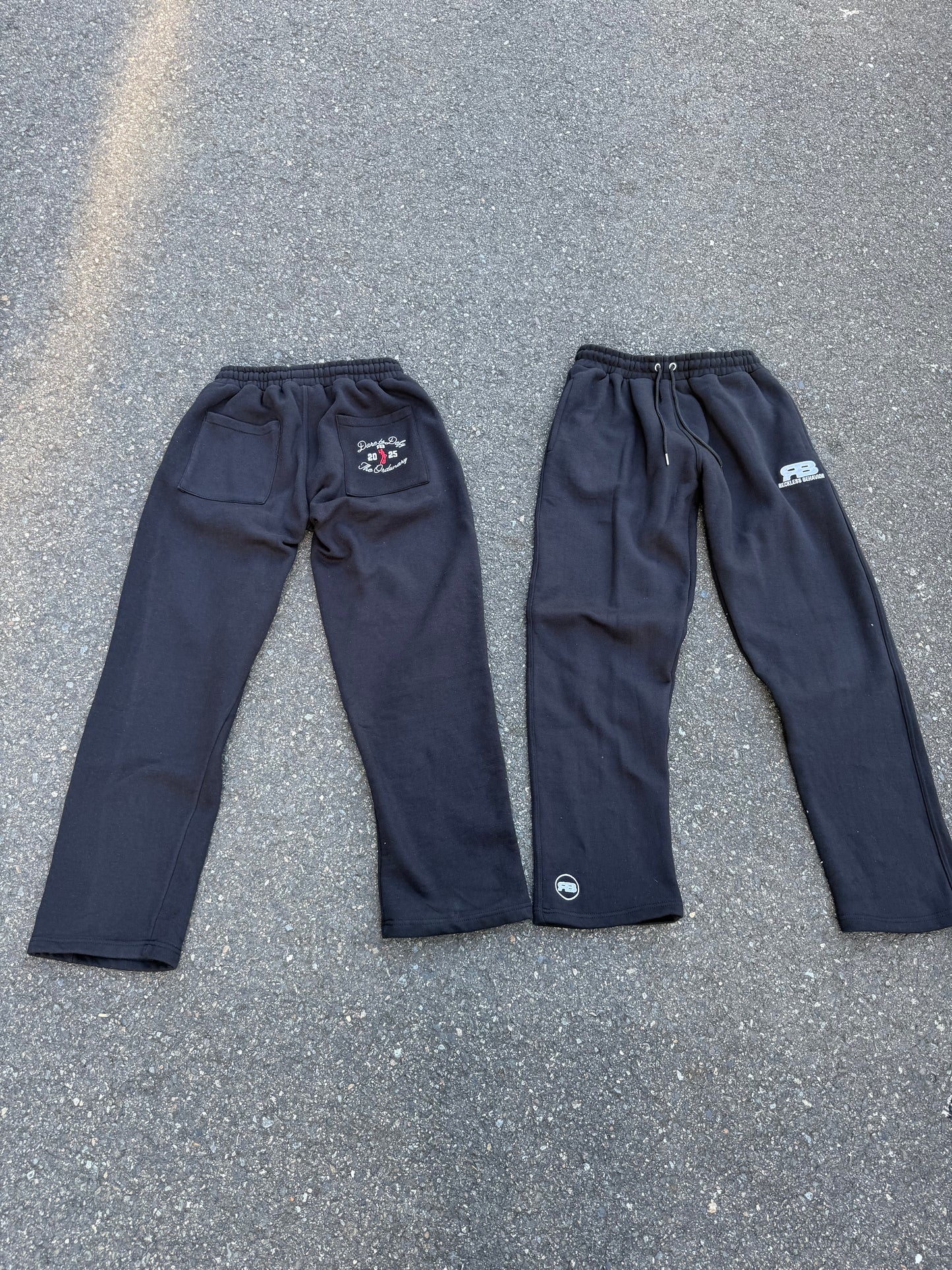 Blackberry Heat Straight-Leg Sweatpants