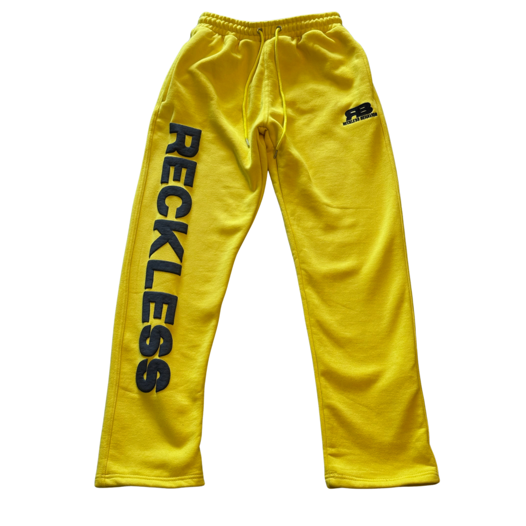 Lemon Drop Straight-Leg Sweatpants